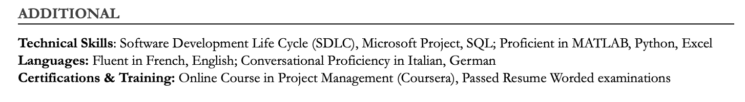 If you picked up relevant technical skills or certifications as part of your unfinished degree, list these in your skills section and include the degree for context.