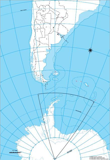 Mapa para imprimir de Argentina Bicontinental Mapa mudo de Argentina  Bicontinental. IGN de Argentina - Mapas Interactivos
