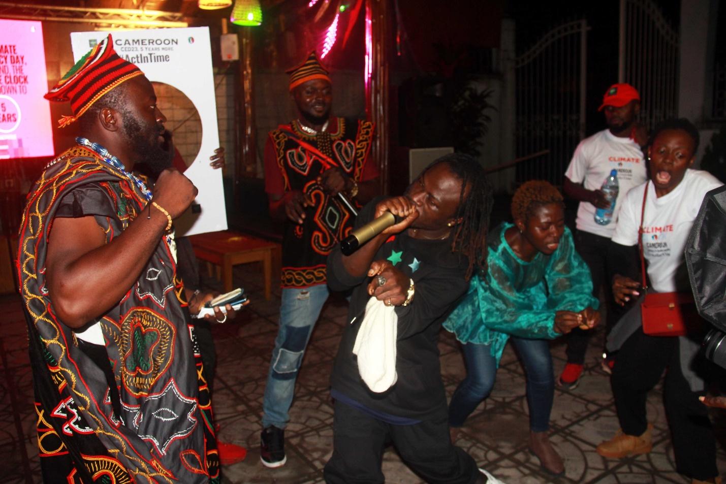 Some artists performing at Climate Clock concert (Photo Credit: Shuimo Trust)