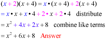 multiplying polynomials