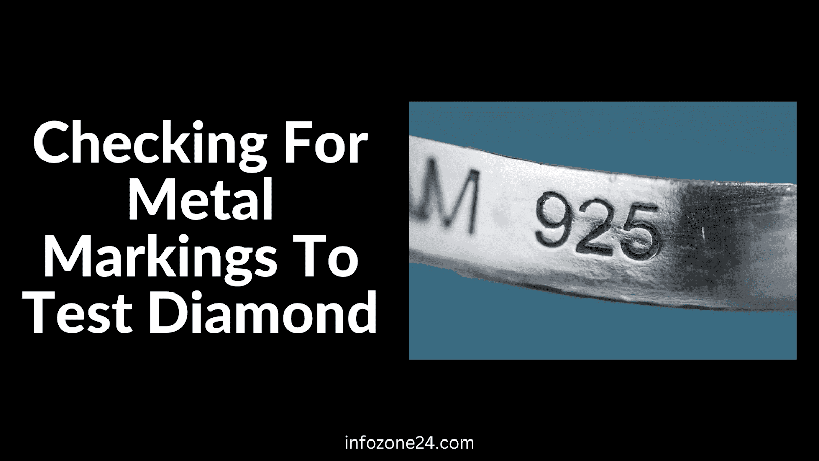 Check For Metal Markings To Test Diamond