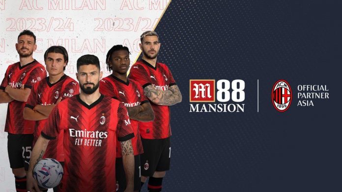 M88 Mansion đánh dấu năm thứ hai là đối tác với đội bóng nổi tiếng của Ý AC Milan