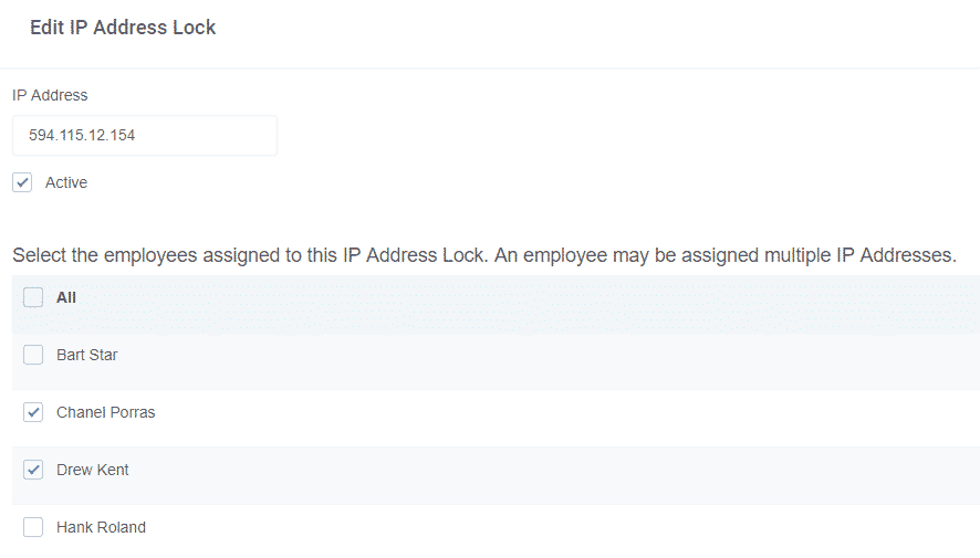 Buddy Punch's IP Address Lock feature