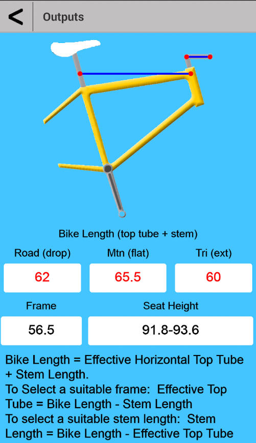 A bike saddle calculator app makes the task of choosing the right size mountain bike saddle really easy.