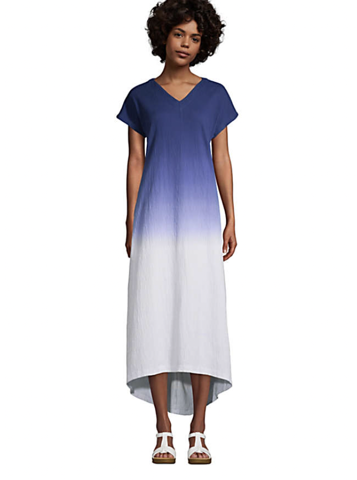 Crinkle Knit Short Sleeve High 