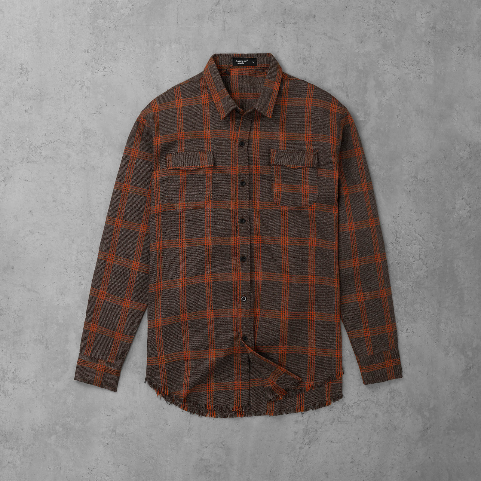 Siêu phẩm Flannel kẻ caro nâu- cam
