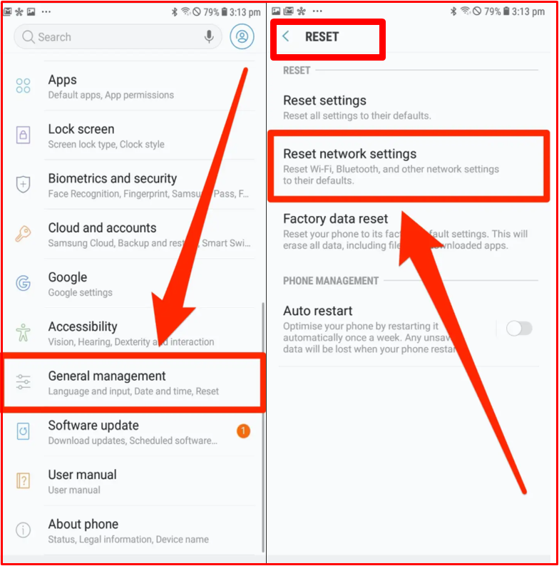 Reset Your Mobile Network Setting