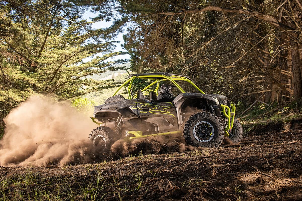 Kawasaki Teryx KRX 1000 exploring the forest