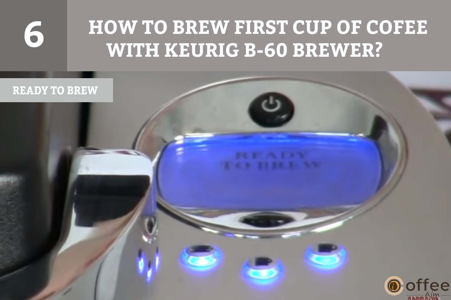 Lower the handle to close the lid over the K-Cup holder. The LCD Control Center will display "READY TO BREW," and the brew size buttons will blink briefly for up to 60 seconds.