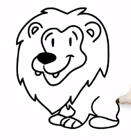 How To Draw A Lion For Kids