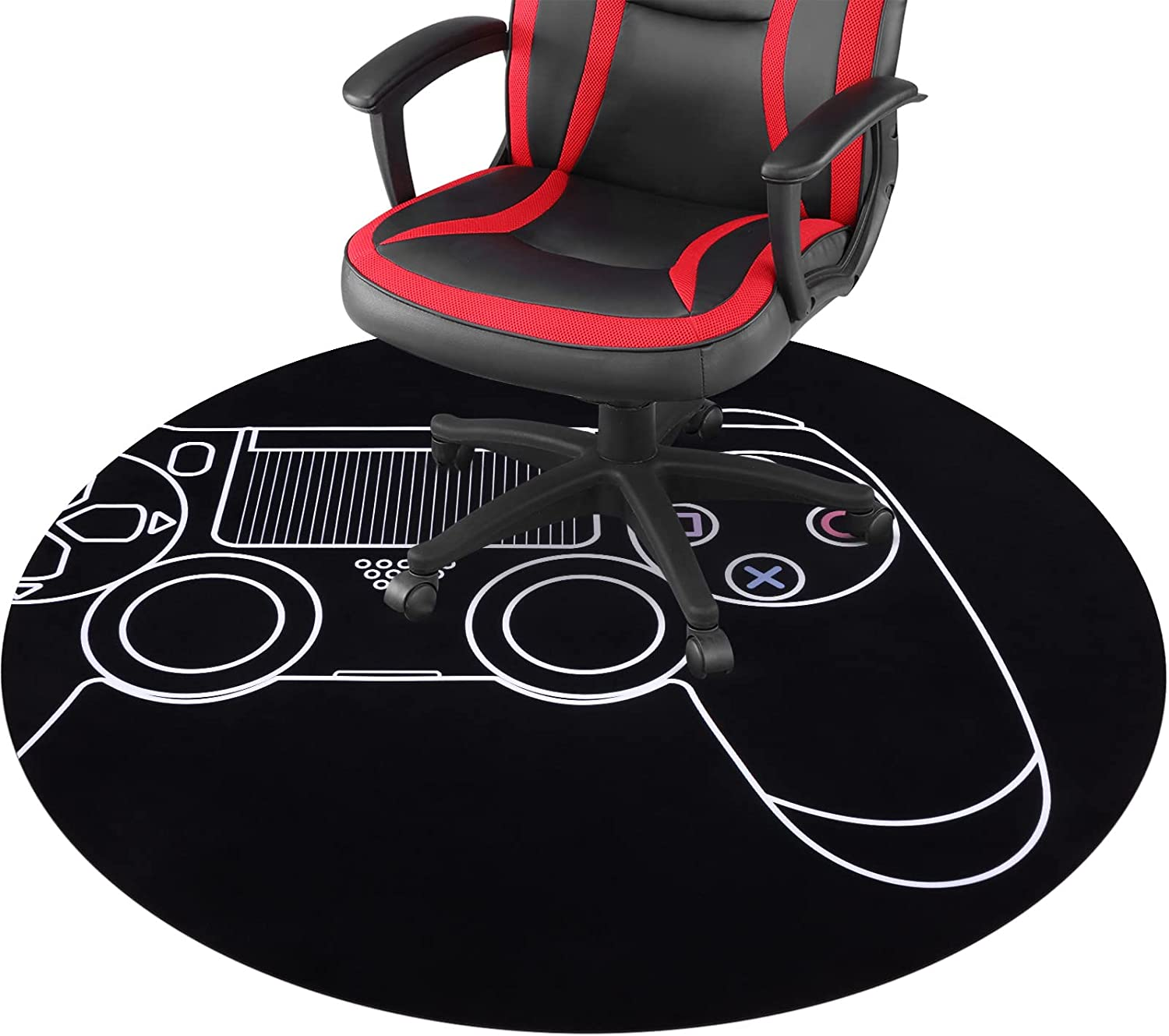If a gaming chair has wheels that cannot roll smoothly on a carpet simply use a durable mat under the gaming chair.