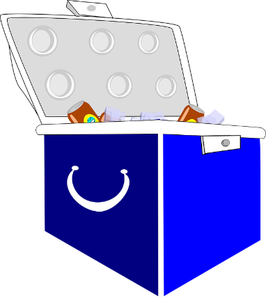 Cooler, Picnic, Summer, Picnic Box, Box, Food, Blue