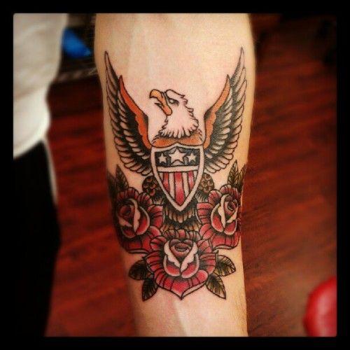 Military Tattoos Related Keywords &amp; Suggestions - Old School Military  ... | Military tattoos, Traditional eagle tattoo, Tattoos