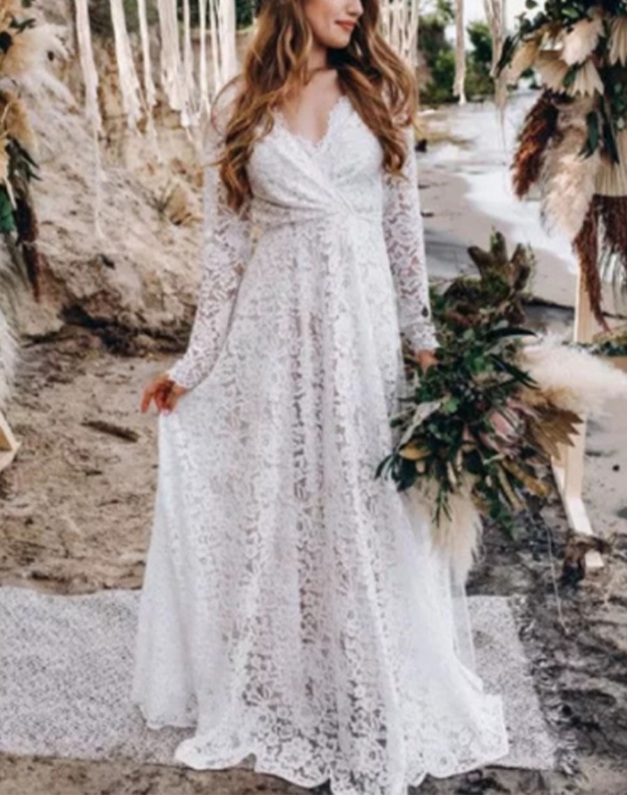 A-line wedding dress