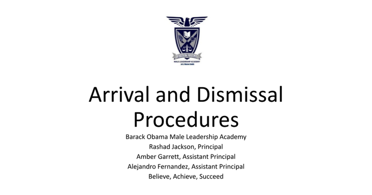 Arrival and Dismissal English 2022.pptx
