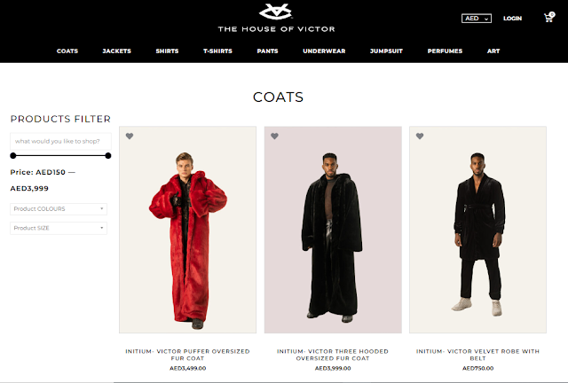 The Victor Closet Coats Page Screenshot