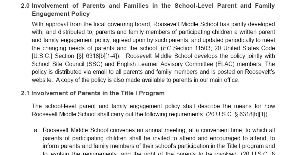 RMS 22-23 School-Level Parent & Family Engagement Policy