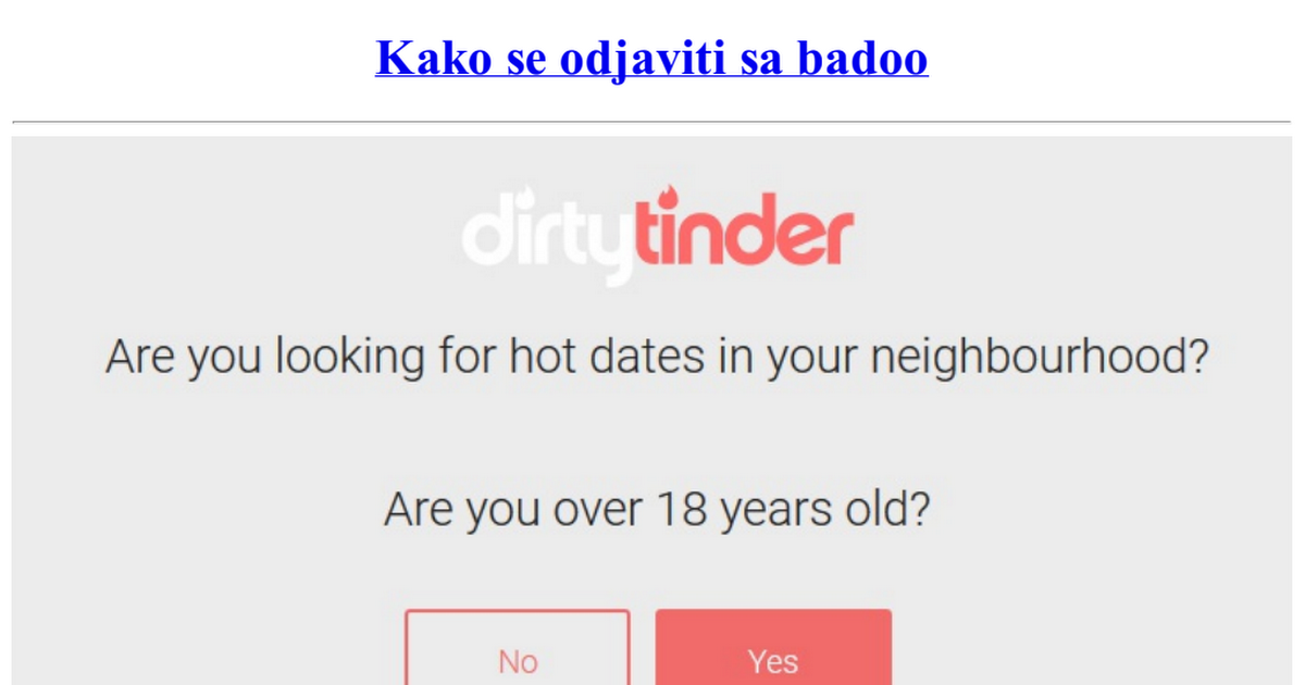 Badoo kako se odjaviti sa Kako se