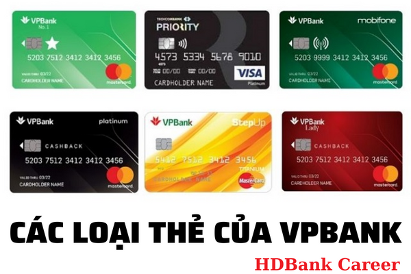 cac loai the vpbank