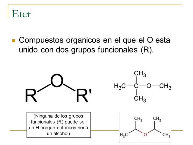 Resultado de imagen para grupo funcional eter