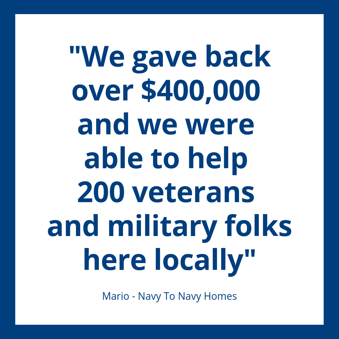 $400,000 given to jacksonville community navy to navy homes