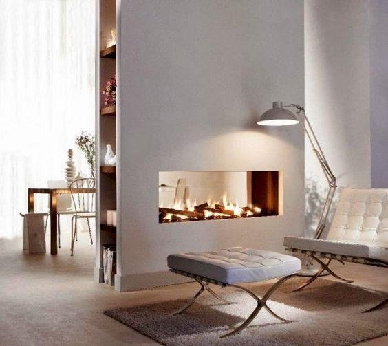 Open Plan Living: Modern Fireplaces