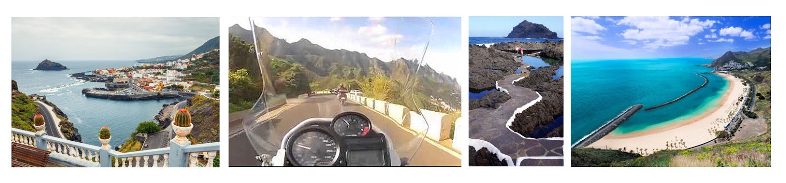 Garachico, las Teresitas. Subida Anaga. Ruta con moto por Tenerife