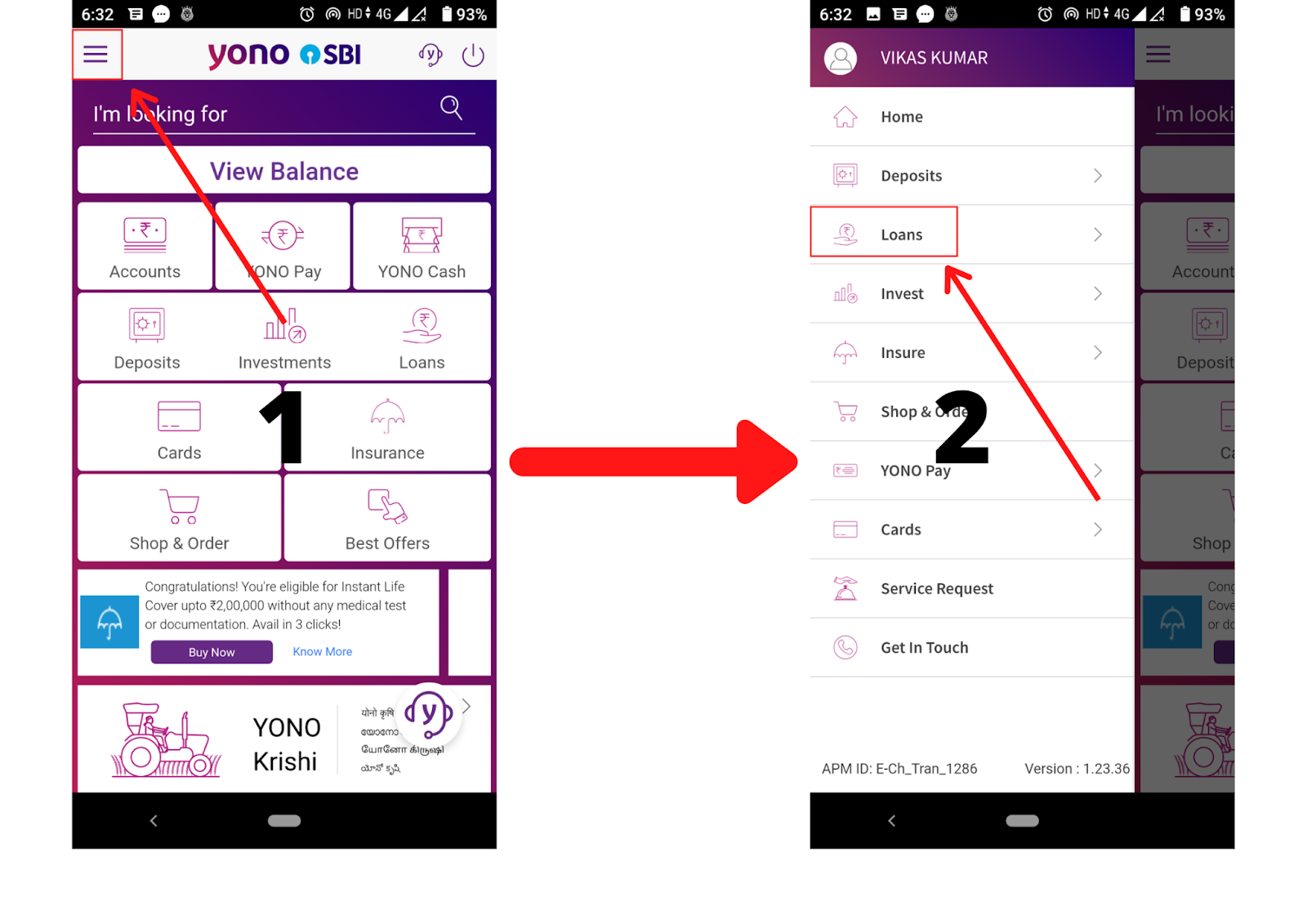 Steps to Apply on Yono App for SBI Xpress Personal Loan 
