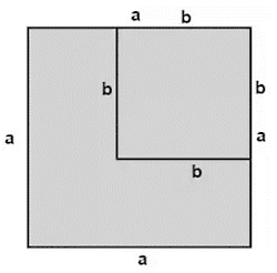 ¿Cuál es la expresión algebraica que denota el área del terreno sobrante?