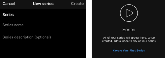 How to create an IGTV Series