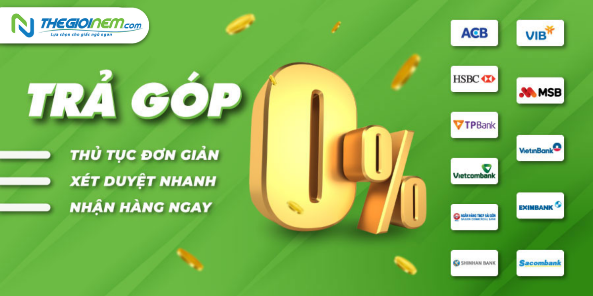 Mua nệm trả góp tại Bến Cát - Bình Dương | Thegioinem.com