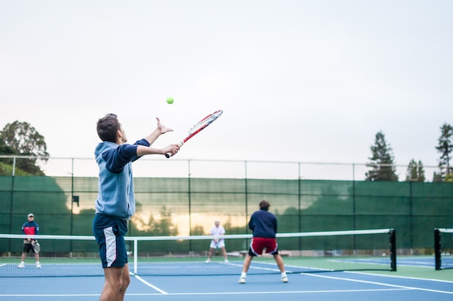 people playing tennis