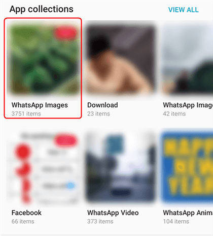 Find WhatsApp Media in Gallery