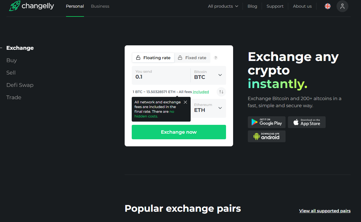 No Kyc Crypto Exchanges - Changelly