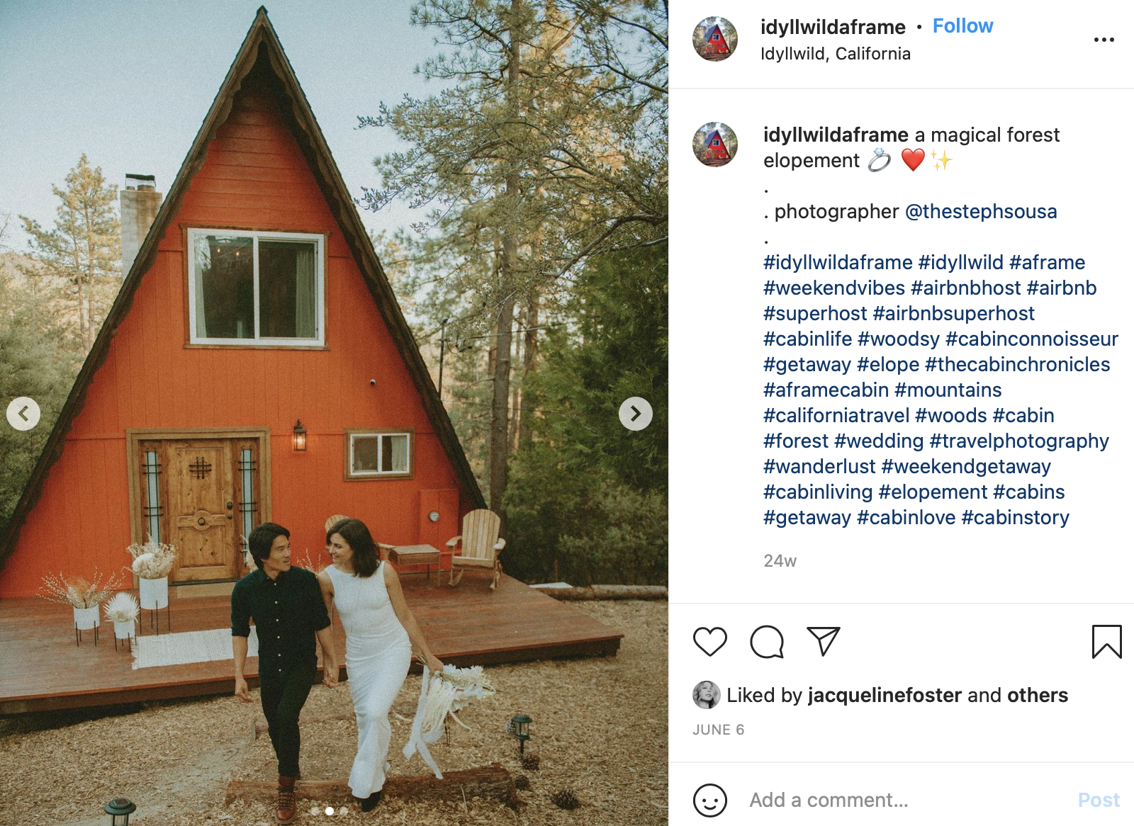 airbnb rental to host minimalist wedding