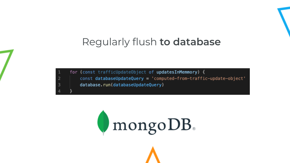 Flushing statistics to the database