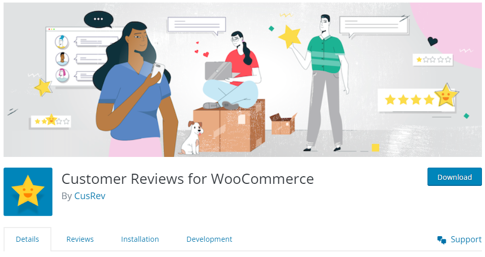 customer reviews for WooCommerce