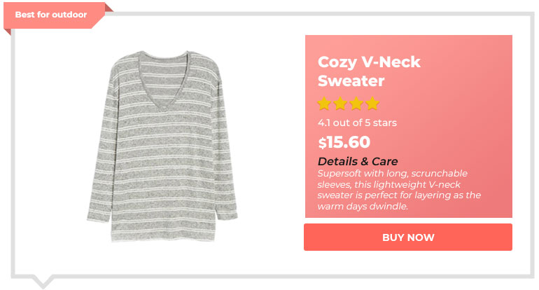 Cozy V Neck Sweater