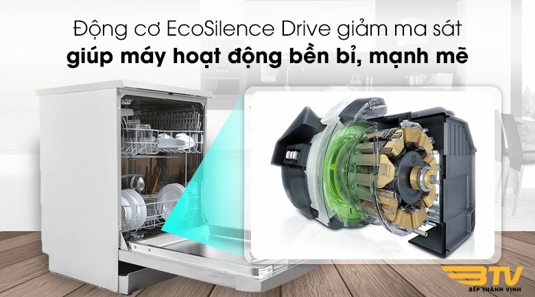 động cơ ecosilence máy rửa bát Bosch SMS25CI05E