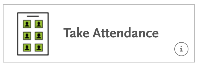 take attendance screen