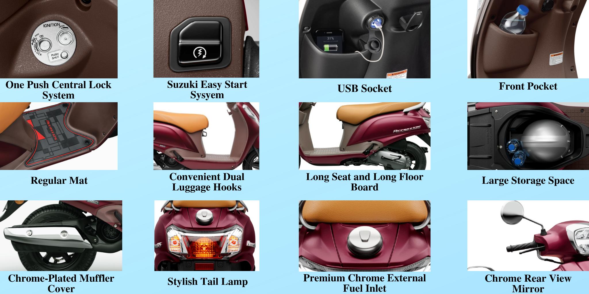 All Features of Access Drum Caste (Z)