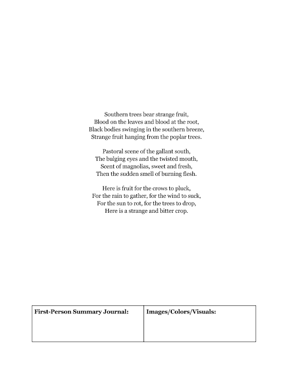 Southern Trees Bear Strange Fruit Lyrics - Ppt Strange Fruit Powerpoint Presentation Free Download Id 1435267 / Pastoral scene of the gallant south.