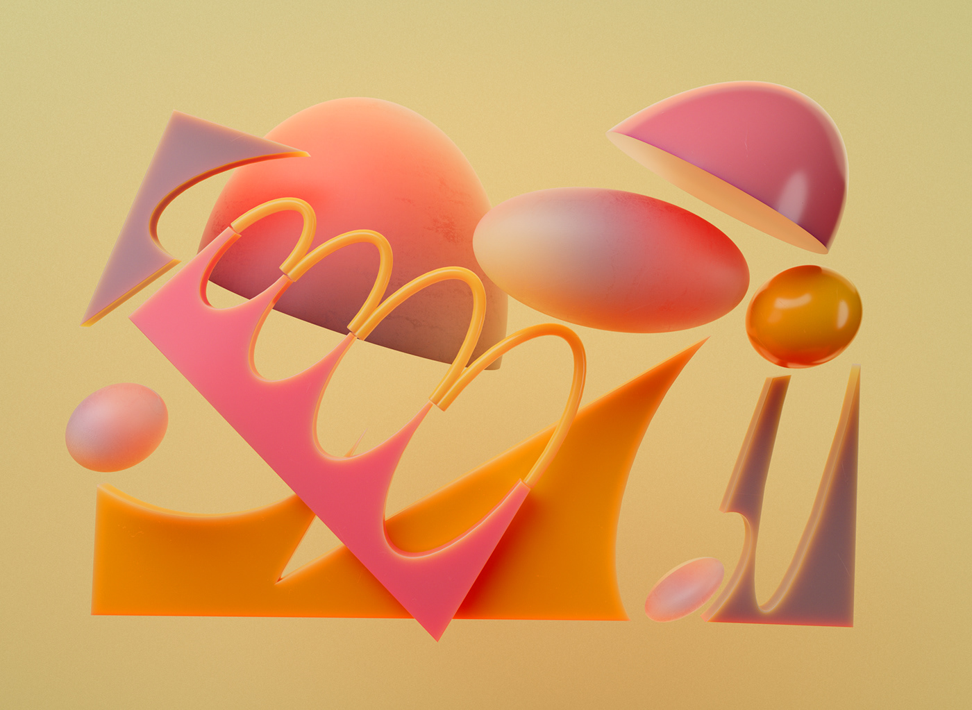 abrstract CGI contemporary design geometric gradients illustrations modern