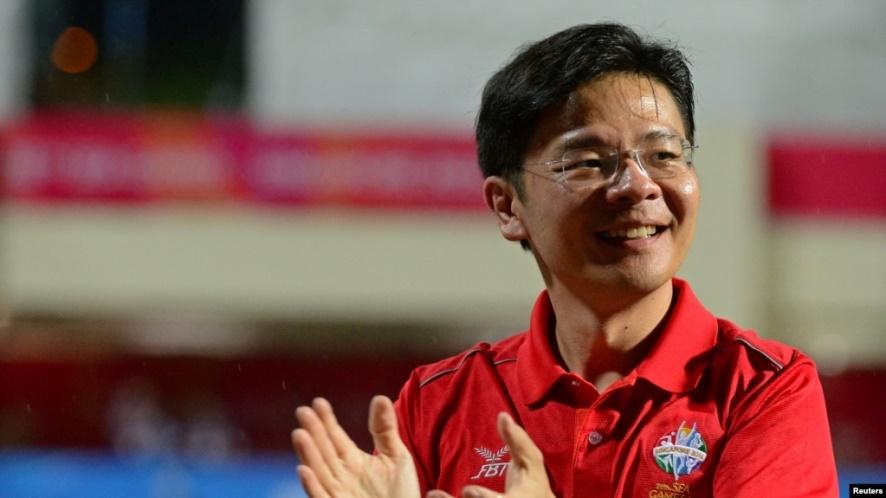 ẢNH TƯ LIỆU: Bộ trưởng Singapore Lawrence Wong tại Đại hội Thể thao Đông Nam Á năm 2015. (Singapore SEA Games Organising Committee / Action Images via Reuters/File Photo)