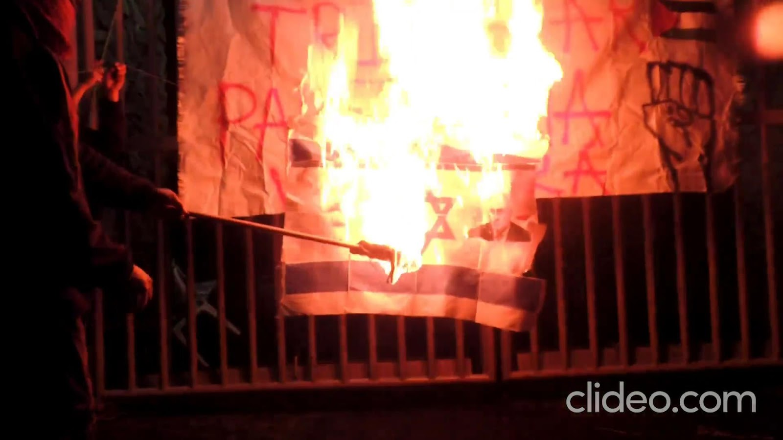 kolumbien israel fahnenverbrennung