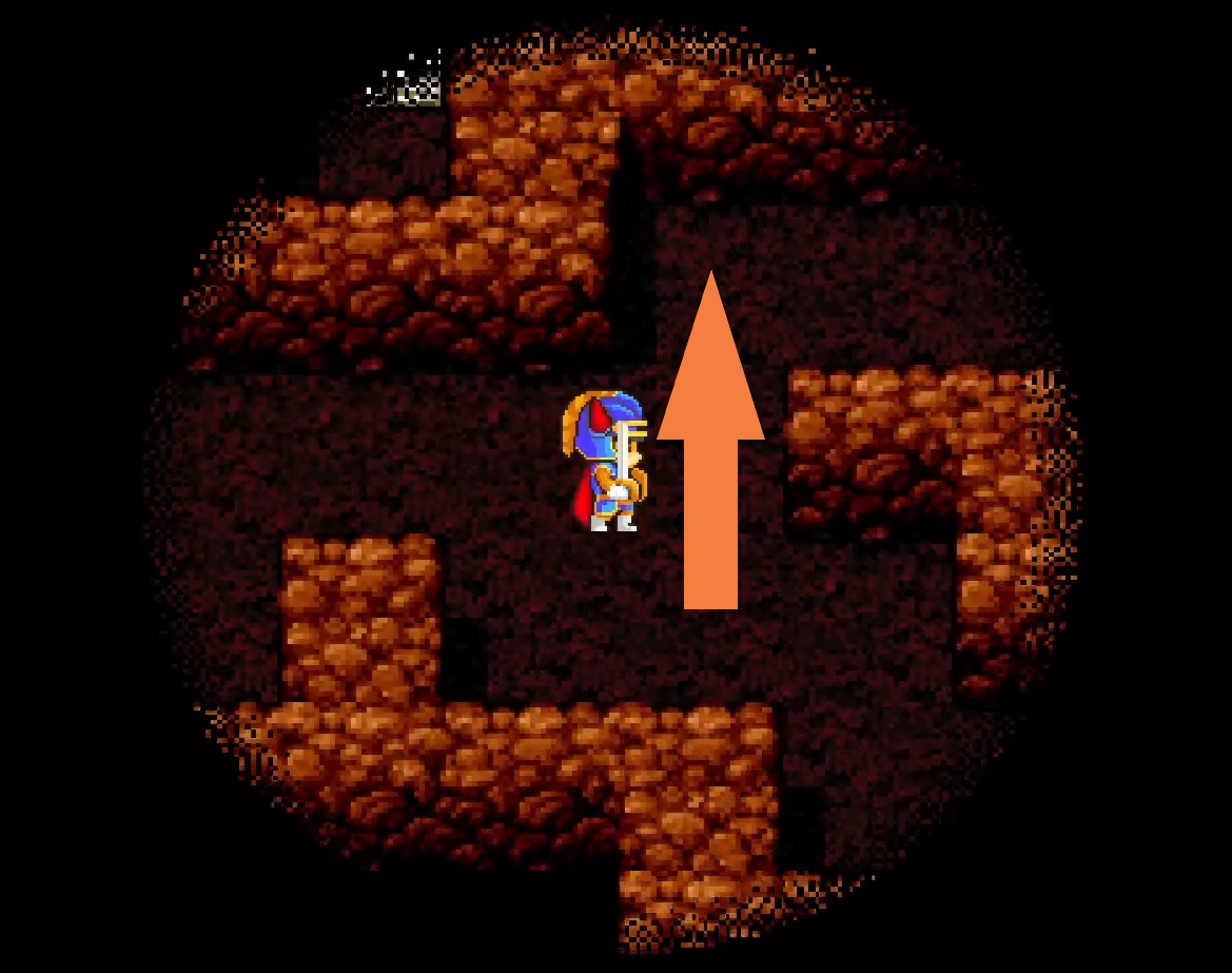Some indications to reach the next floor. (2) | Dragon Quest 1