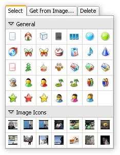 Función de iconos de PicaJet 