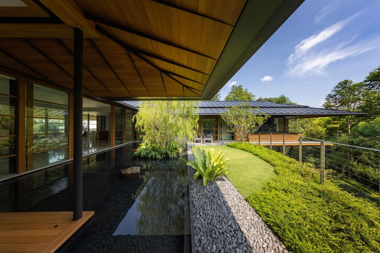 Beautiful Water Garden House Design