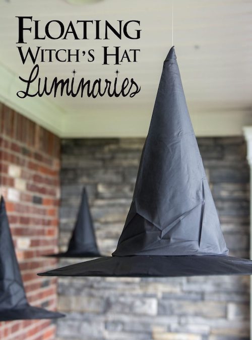 Halloween floating witches hat outdoor decoration