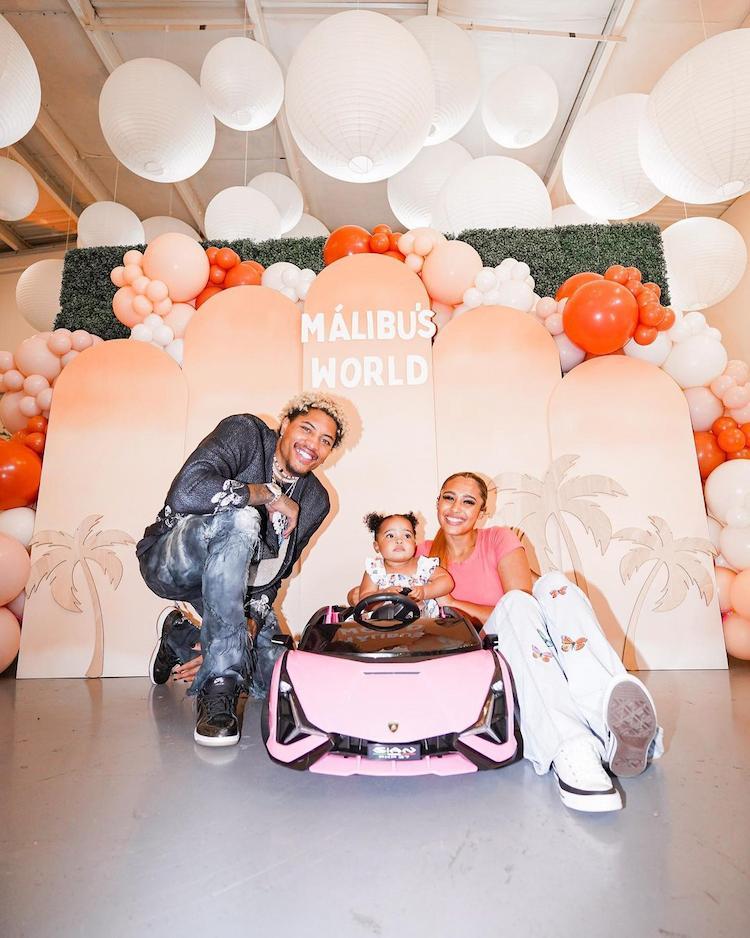 Kelly and Shylynn Oubre with their daughter Malibu